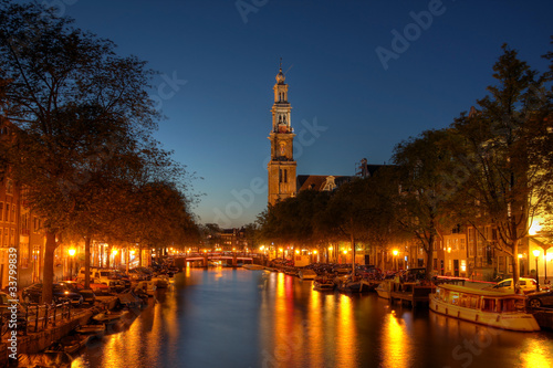 Photo: Prinsengracht Canal in Amsterdam, Netherlands Prinsengracht Canal in Amsterdam, Netherlands