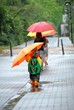 Children with umbrella