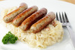 Nürnberger Rostbratwürstchen mit Sauerkraut