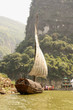 Traditional Chineese boat on Yangtze river, China Traditional Chineese boat on Yangtze river, China