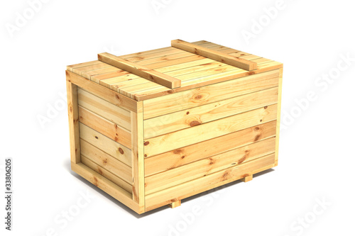 Illustration: crates isolated on white crates isolated on white