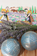 Décor provençal - Cueillette de lavande