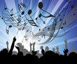 People at the concert People at the concert