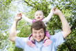 father plays with the child father plays with the child