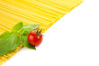 Ingredients for Italian cooking / frame composition / isolated o
