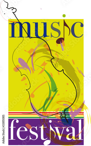 Vector: music festival. Vector illustration music festival. Vector illustration