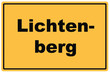 Schild Lichtenberg
