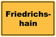 Schild Friedrichshain