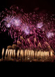 Purple and orange fireworks