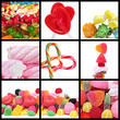 candies collage