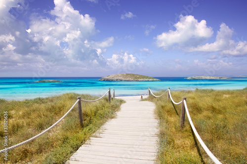 Photo: beach way to Illetas paradise beach Formentera beach way to Illetas paradise beach Formentera