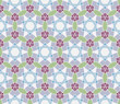 Seamless pattern with squares, lines and stars