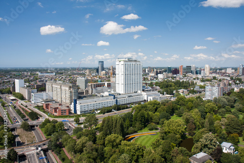 Photo: Aerial view of the Erasmus university hospital of Rotterdam, the Aerial view of the Erasmus university hospital of Rotterdam, the