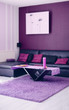 Moderner Wohnraum lilac