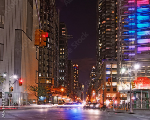 Photo: Manhatten at night, NYC Manhatten at night, NYC
