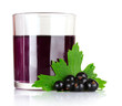 juice and black currant isolated on white juice and black currant isolated on white