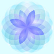 Abstract lotus flower