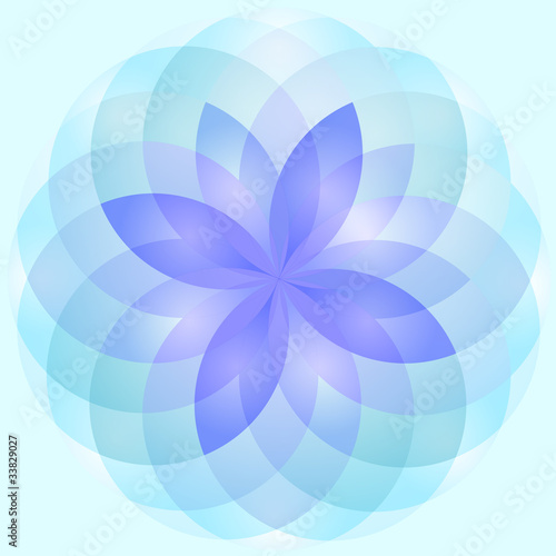 Illustration: Abstract lotus flower Abstract lotus flower