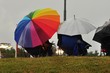 Regenschirm bei Regenwetter