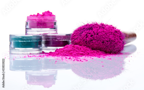 Photo: Makeup powder of different colors Makeup powder of different colors
