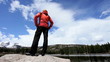 Female Hiker in Rockies National Park