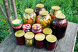 Home canning. Pickled vegetables and jam Home canning. Pickled vegetables and jam