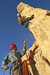 Photo: Team of rock climbers. Team of rock climbers.