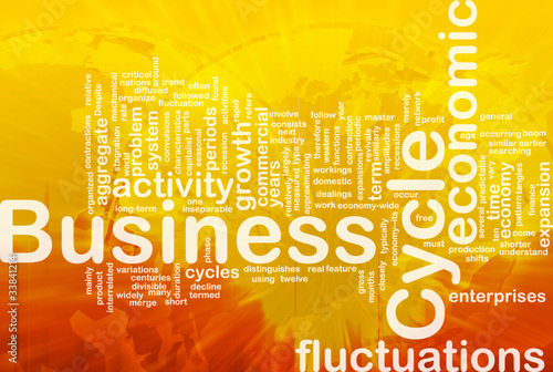 Illustration: Business cycle is bone background concept Business cycle is bone background concept