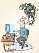 The man with the superdevice connected to him