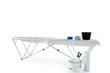 wallpaper table isolated on white clipping path