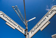 Straßenschild Potsdamer Platz Straßenschild Potsdamer Platz
