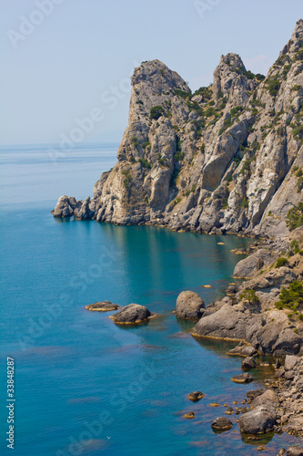 Photo: Crimean mountains and Black sea Crimean mountains and Black sea