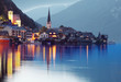 Night shot of The Hallstatt city in a Austria - Europe. Night shot of The Hallstatt city in a Austria - Europe.