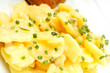 kartoffelsalat mit fischnuggets und roter beete #1