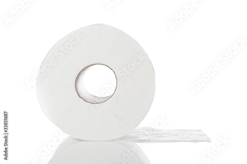 Photo: Clean white toilet paper Clean white toilet paper