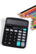 Calculator and pencils Calculator and pencils