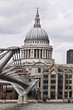 St Paul`s Cathedral and Millennium Bridge St Paul`s Cathedral and Millennium Bridge