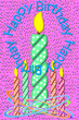 Birthday Candles and Confetti Pink
