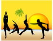 Yoga al tramonto