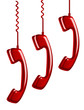 hanging rotary telephone hand
