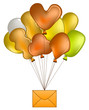 Balloons with mail