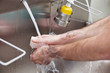 Doctor washing hands
