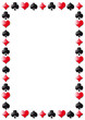 Kartensymbole als Rahmen