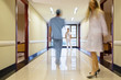 Staff walking in hallway