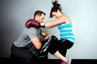 Foto: Woman training to fight Woman training to fight