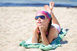 Little girl on the beach