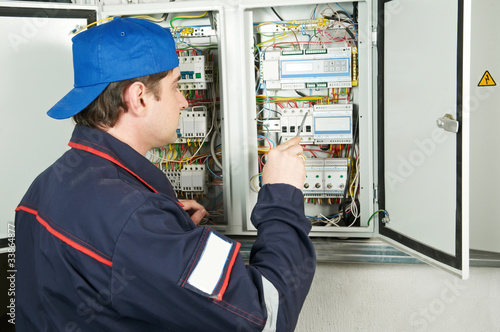 Photo: Electrician at work Electrician at work