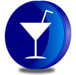 Cocktail glossy icon