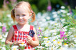Little girl in meadow