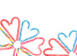 Variety of Candy Cane Candies Border